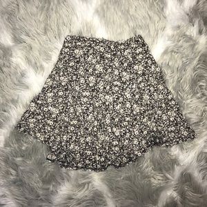 Brandy Melville Floral Button-Up Skirt